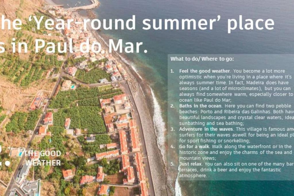 O Pomar - A Quiet Sunny Place With Amazing Sea Views Paul do Mar (Madeira) Exterior foto